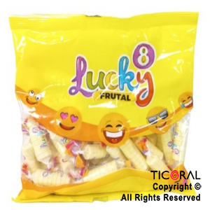 PASTILLAS LUCKY 8 SABOR FRUTAL x 200GR